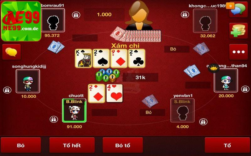 Sảnh game bài NE99 hiện đại